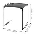 thumbnail image 3 of KEINXS Metal Locker Shelf Foldable Storage Rack Mesh Iron Shelf Organizer Stackable Storage Shelf For Home And Gym Bathroom Locker Organization Black, 3 of 8