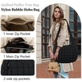 thumbnail image 3 of Bolso de hombro Iqimott acolchado de nailon para mujer, 3 of 6