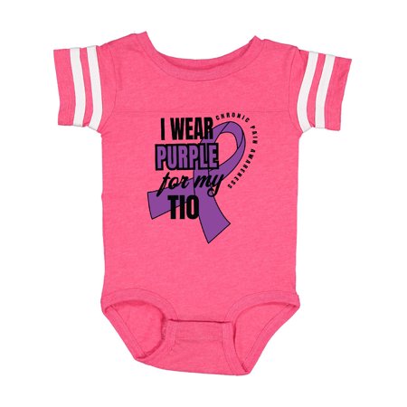

Inktastic Chronic Pain I Wear Purple For My Tio Gift Baby Boy or Baby Girl Bodysuit