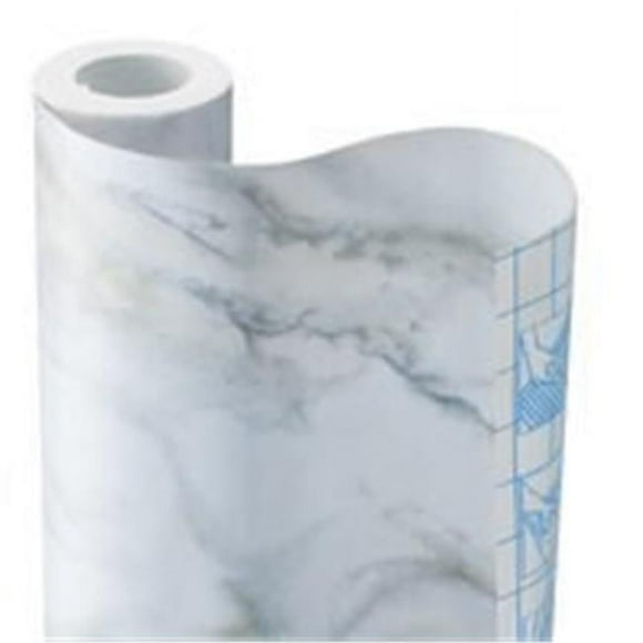 Kittrich Corp 09F-C9533-12 18 In. x 9 Ft. White Marble Contact Paper