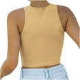 Tii.MM Cropped Tank Tops for Women Trendy Slim Going Out Club Shirts