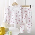 thumbnail image 2 of FSYBOA Girls Cotton Outfit Set, Crew Neck Casual Comfortable 2 Piece Tops and Pants Pink Size 18-24Months, 2 of 7