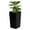 Black, variant on Happydeer Planter Pot 2Pcs Resin Flower Pot with Visual Water Level, Inner Bucket with Handle, Dual Buckle Outdoor Planter for Front Porch Door Balcony Deck, Tray, 21.7"H, Black