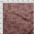 thumbnail image 3 of oneOone Silk Tabby Dark Rose Brown Fabric Animal Sewing Fabric By The Yard Printed Diy Clothing Sewing Supplies 42 Inch Wide, 3 of 4