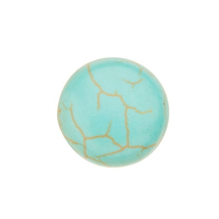 Round Cabochon Cream - 20pcs 14mm Round Imitation Turquoise Cabochon