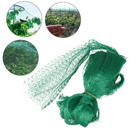 Green Anti Bird Protection Net Mesh Garden Plant Netting Protect Plants and Fruit Trees from Rodents Birds Deer Poultry Best for Seedling, Vegetables, Flowers, Fruit, Bushes, Reusable Fencing (6.6 x