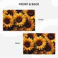 thumbnail image 4 of Placemats Set of 4, Vibrant Sunflower Blooms Place mats for Dining Table Indoor/Outdoor, Cute Heat Resistant Washable Table Mats(18" x 12"), 4 of 8