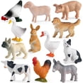 thumbnail image 3 of Vjnyvs 12 Pcs Mini Animals Figures, Farm Animals Toys for Cupcake Toppers, Learning Educational Toys, Birthday Party Favors Gift, 3 of 7