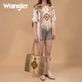 thumbnail image 3 of Wrangler Aztec Tote Bag for Women Western Shoulder Purse Top Handle Handbag Stylish and Functional Aztec Design， Tan, 3 of 7