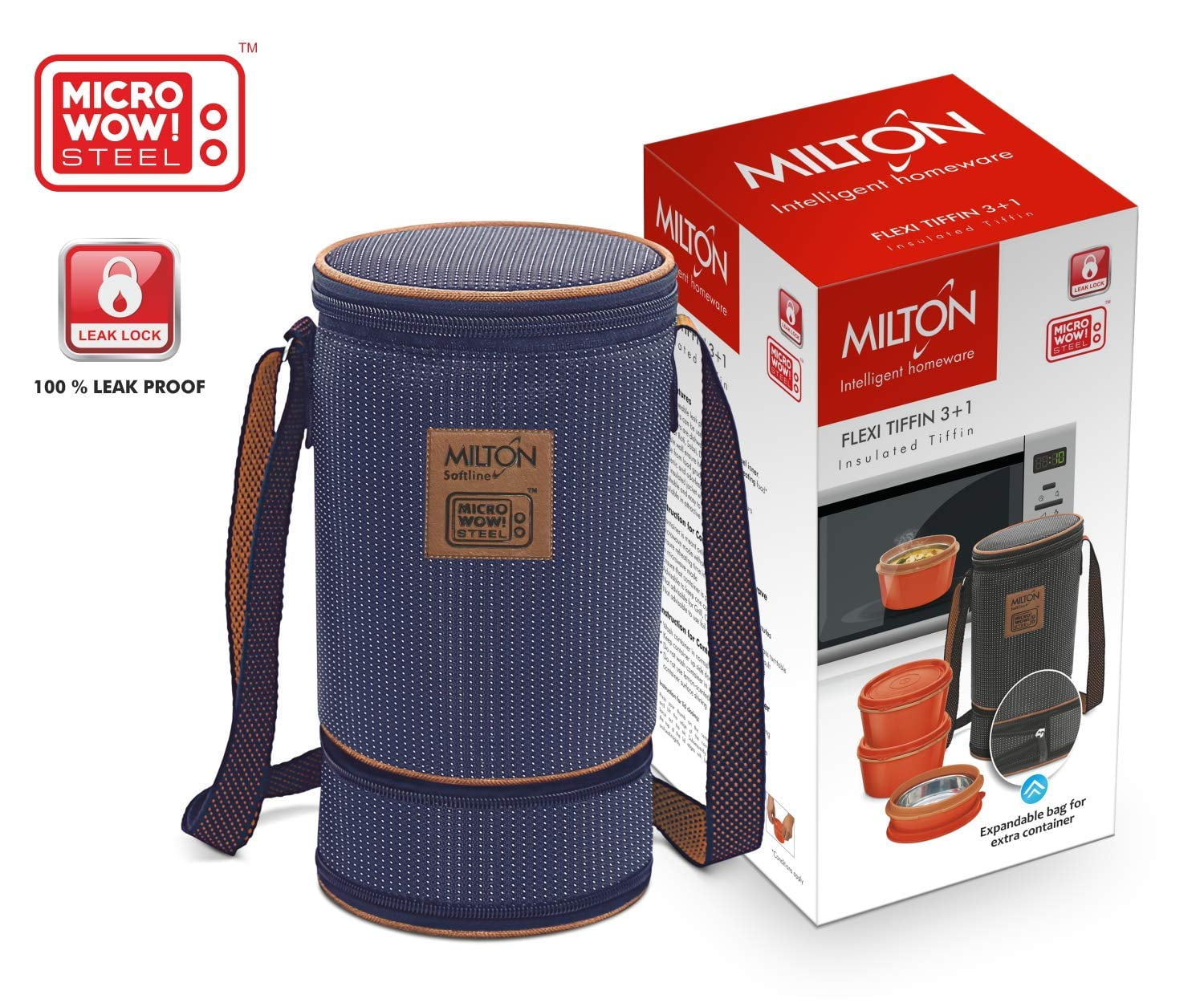 milton insulated lunch box with stainless steel interior