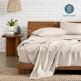 thumbnail image 3 of Bare Home Premium 1800 Collection 4-Piece Bed Sheet Set, Queen, Heathered Pebble, 3 of 9