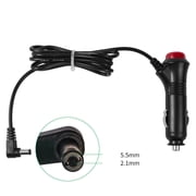 YIGZYCN DC 5.5x2.1mm Car Cigarette Lighter Power Adapter Cable with 90-Degree Bend