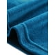 thumbnail image 5 of Blusa elegante casual de terciopelo para mujer con cuello alto y mangas largas en azul pavo real, 5 of 5