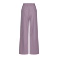 thumbnail image 7 of JnLxul Wide Leg Pants for Women Elastic Waist Drawstring Loose Summer Casual Lightweight Pants with Pockets(X-Large,Purple), 7 of 7