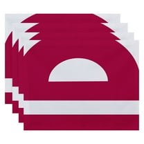 Simply Daisy 18" x 14" Lock Geometric Print Placemat, Set of 4