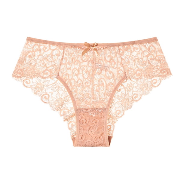 Braguitas transparentes sin costuras de encaje para mujer: tallas grandes, entrepierna de algodón, transpirables, adecuadas para el día a día, la playa o la discoteca.