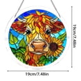 thumbnail image 4 of 83 Pieces Sun Catcher Stained Glass Acrylic Puzzle Decoration - Highland Cow Design Acrylic Puzzles Suncatcher Window Hanging for for Women Men, DIY Suncatcher Kits for Adults, 4 of 7