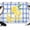 Blue, variant on 7x5ft Photo Backdrop, Summer Lemon Watercolor Soft Polyester Backdrop Curtains Photography Backdrops, Geometric Black Line Plaid Brushed Background for Photoshoots Studio Video Portrait Parties