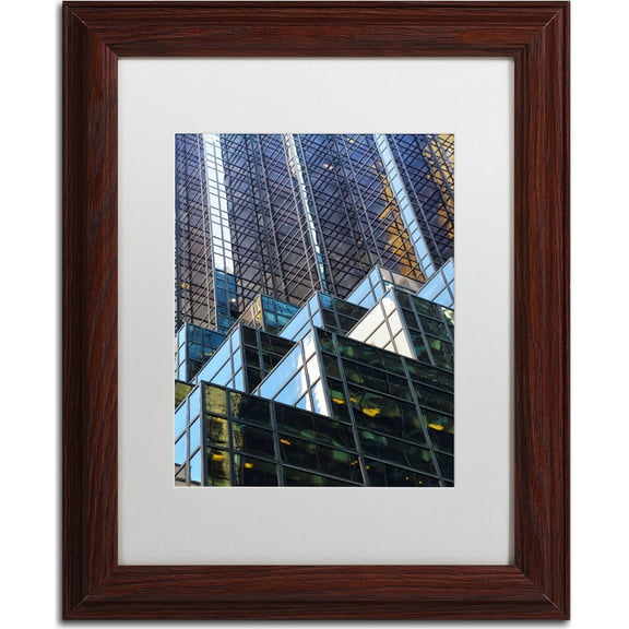 "Trump Tower" Canvas Art by CATeyes, White Matte, Wood Frame