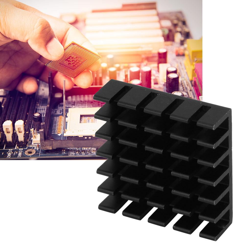 10Pcs P2006-B Black Aluminum Cooling Fin Heatsink Chip Heat Sink Cooler Module for Electronic Circuit Board