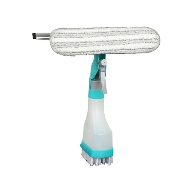 4 In 1 Spray Scrub Scrape Microfiber Window Squeegee With Water Spray Bottle Wiper For Indoor Outdoor Shower Glass And Even Your Car