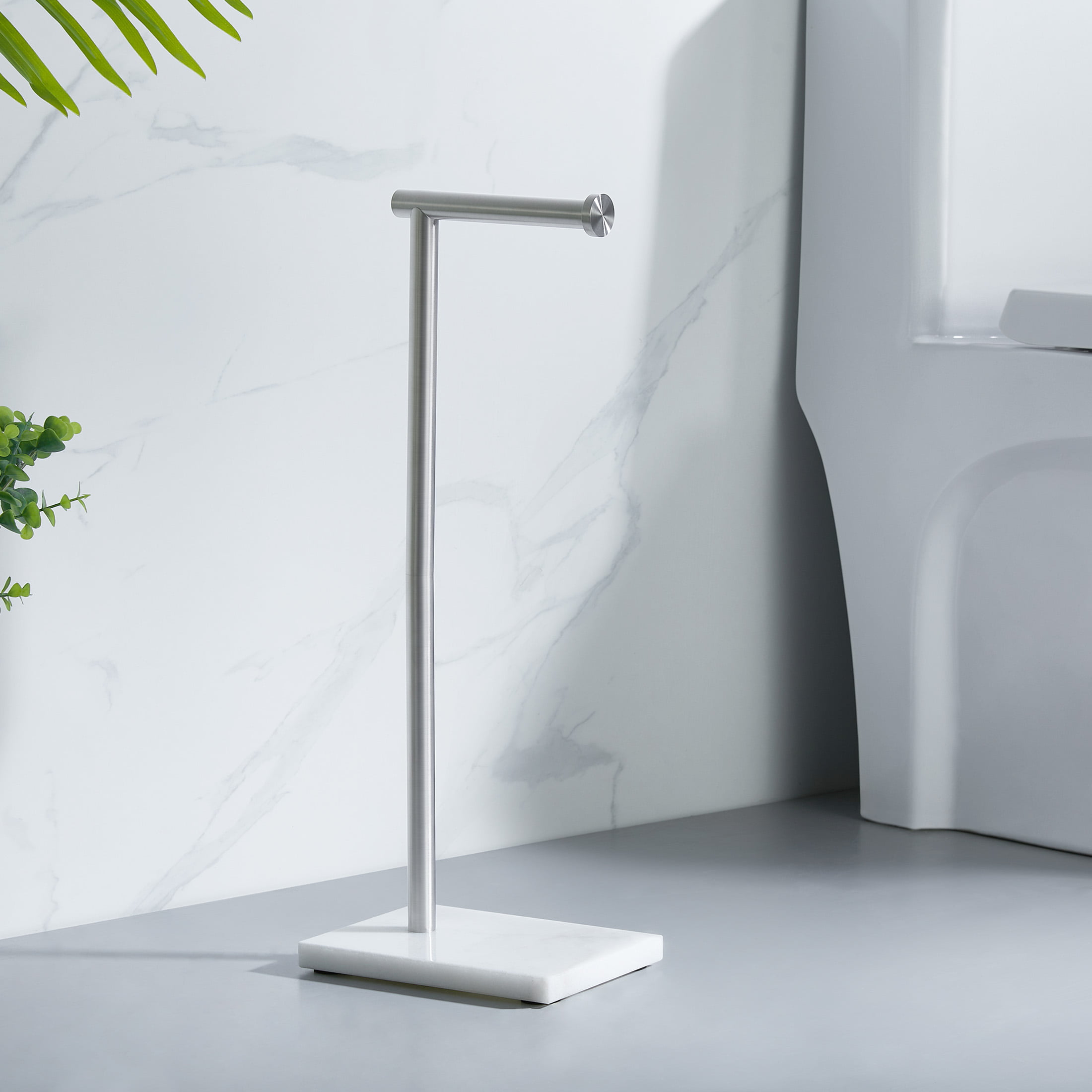 Standing Toilet Paper Holder丨Holder Stand with Modern Marble Base丨Free –  hitslam