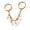 Gold, variant on Waterdrops Finger Rings Geometric Fringe Adjustable Opening Rings Eye Catching Finger Jewelry Suitable for Daily Wear