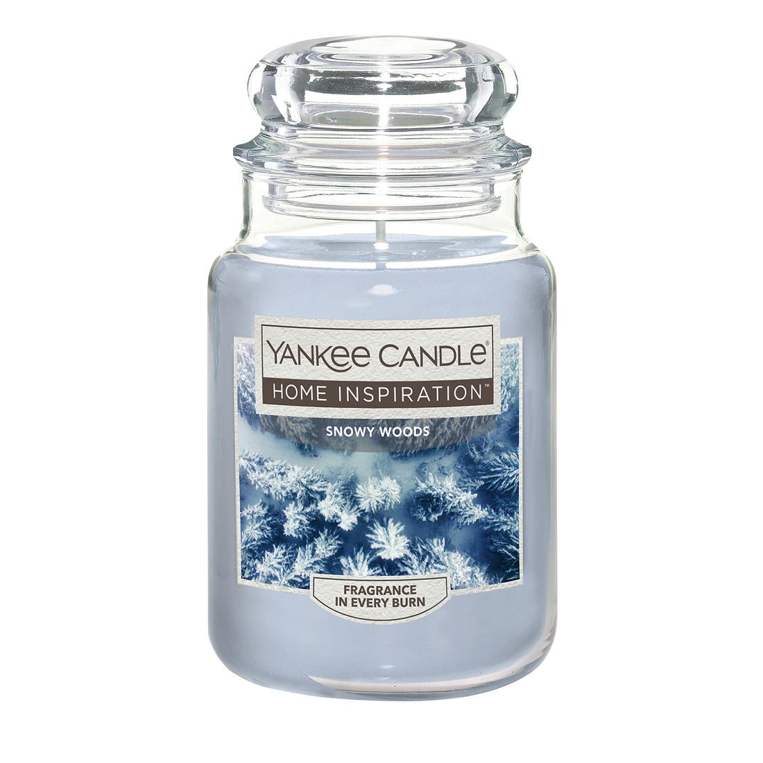 Yankee Candle WINTER WOODS Large Jar 22 Oz Blue Housewarmer New Wax 