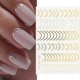 thumbnail image 2 of Lines Nail Stickers Rose Gold Metal Nail Art Decals 8 Sheets Self-Adhesive Nail Stickers, 2 of 5
