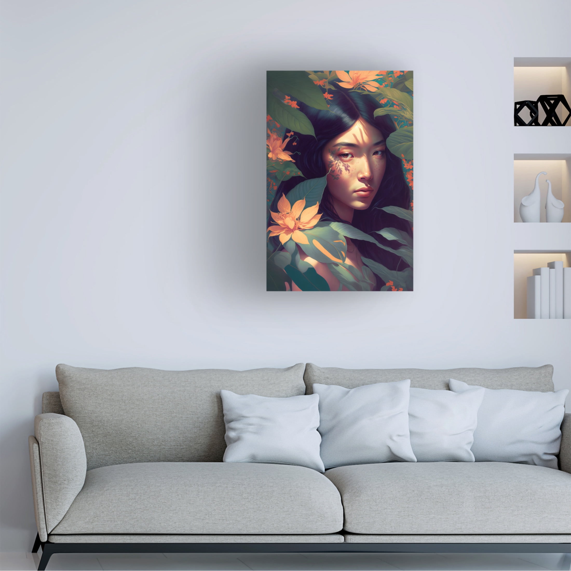 Canvas Wall Art - Treechild 'Natural Beauty' Wall Art for Living Room, Bedroom, or Office D?cor by Trademark Fine Art - 12 x 19 Inches