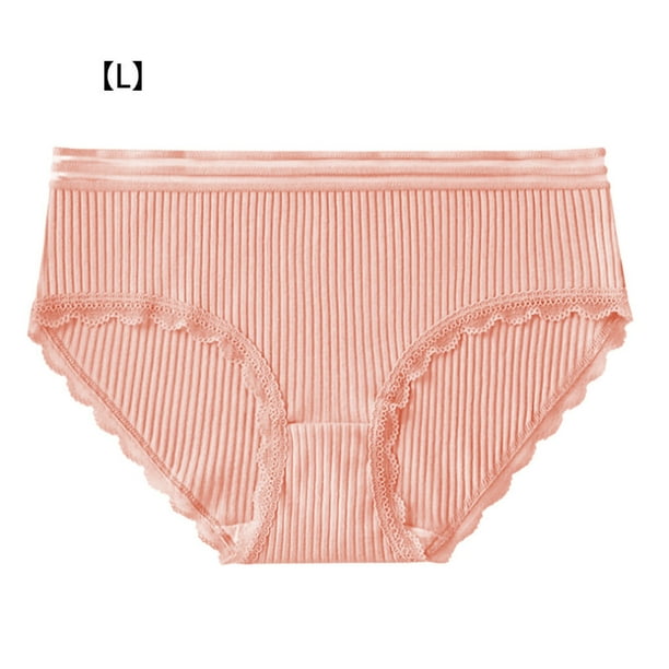 Minnieouse 3 piezas de ropa interior de algodón para mujer, calzoncillos transpirables para niñas, absorbe la humedad Ropa interior camafeo marrón L