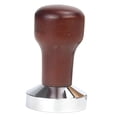 thumbnail image 2 of 51 53 58mm Espresso Tamper Premium Barista Tamper de Pna de material acero Inoxidable, de Maciza 58mm marrón Sunnimix sabotaje de café con base de acero inoxidable, 2 of 8