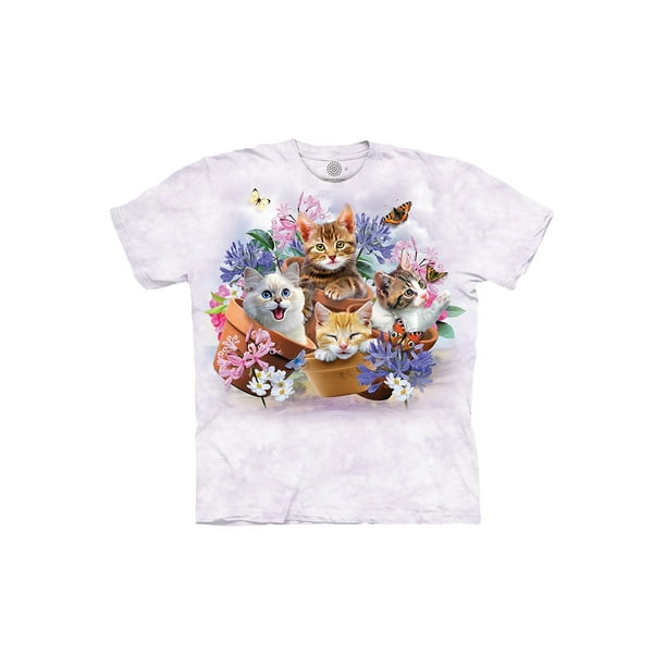 The Mountain - The Mountain Womens Cats In Planters T-Shirt - Cute ...