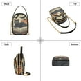 thumbnail image 3 of FORMRS Crossbody Bag for Women Quilted Travel Shoulder Cell Phone Purse with Chain Strap Handbag, Black Halloween Cat, 3 of 7