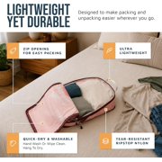 TRIPPED Travel Gear 7-Piece Extra-Large Compression Packing Cubes for Luggage, Travel Graphic