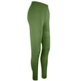 thumbnail image 7 of High Waisted Leggings for Women Casual Pleated Stretchy Soft Comfy Itness Running Gym Sports Yoga Pants (L, Army Green), 7 of 7