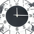 thumbnail image 5 of Modern Wall Clock, Large Iron Craft Butterfly Decorative Clock Battery Operated Analog Quartz Silent Wall Clock with Metal Pointer for Living Room Decor Black, 5 of 8