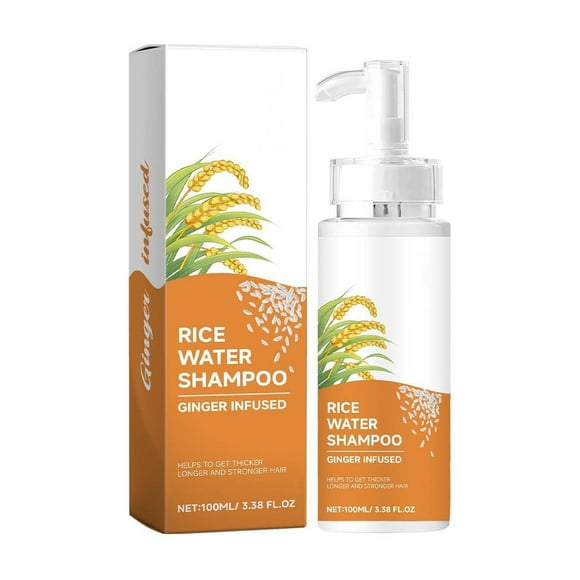 FcBaudy Hair Care Products Rice Shampoo Repairs Scalp Moisturizes And Nourishes Deeply Cleanses And Solidifies Hair Nourishes Scalp Softens Hair Rice shampoo