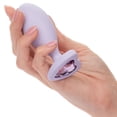 thumbnail image 4 of CalExotics First Time Love Crystal Booty Duo Silicone Anal Plug, Purple, 4 of 7