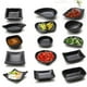 thumbnail image 3 of Tazones De De Sabor De Memina, , Tazones De Sopa De De Memina Negra Udon Ramen, Vajil, Tazón De Para Caligr perfecl Sauce Flavor Dip Bowl, 3 of 8