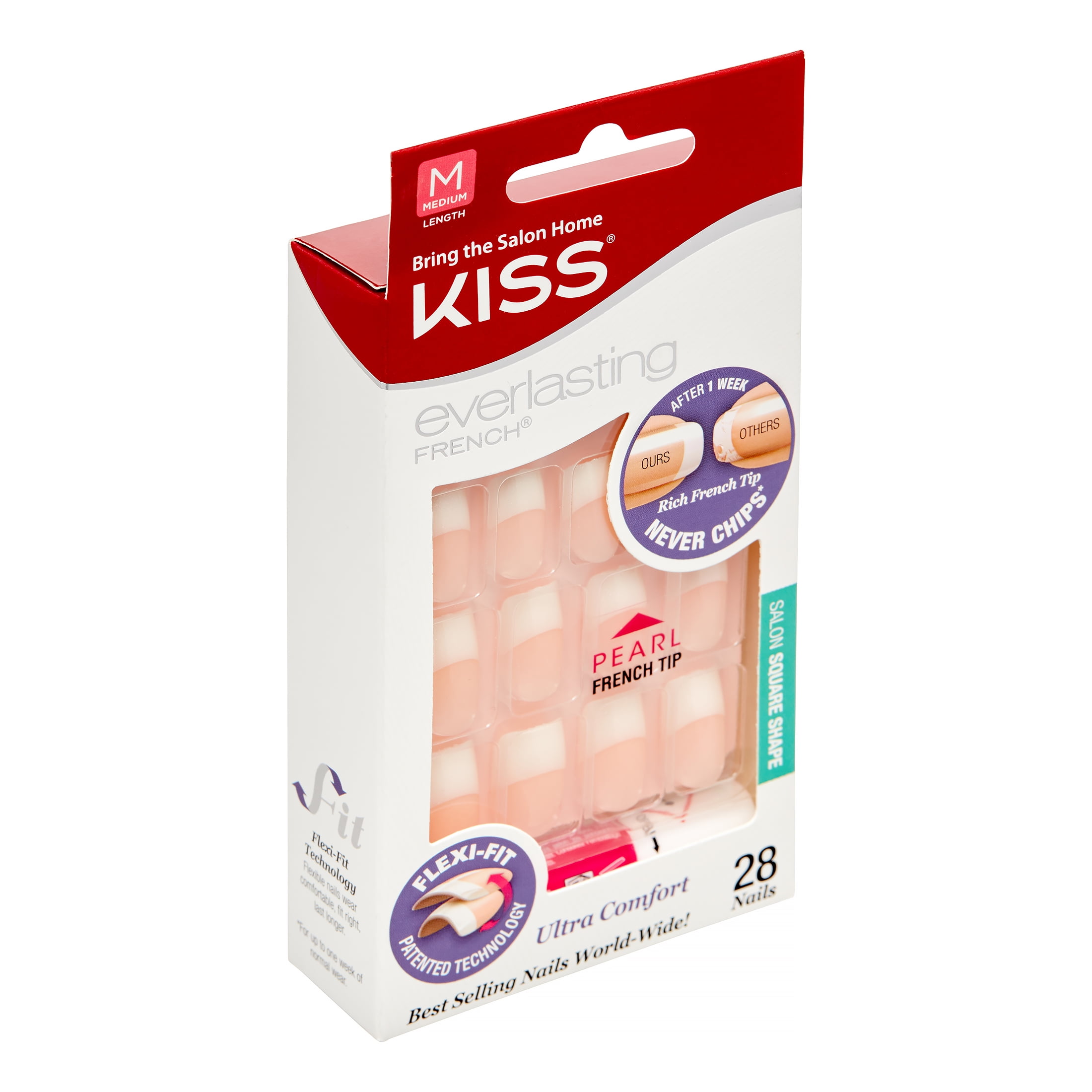 Kiss Everlasting French Nails - Wedding Gown - Walmart.com