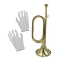thumbnail image 3 of MERIGLARE Trumpet Bugle Blowing Musical Instrument for Orchestra Performances Training Style B, 3 of 9