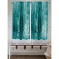 thumbnail image 6 of Bedroom Curtains 63 Inches length, Teal Window Treatment Curtain Drapes, Retro Oil Painting Modern Abstract Art Aesthetics Rod Pocket Curtain Panels for Living Room Kitchen, 42"x63", 2 Panels, 6 of 7