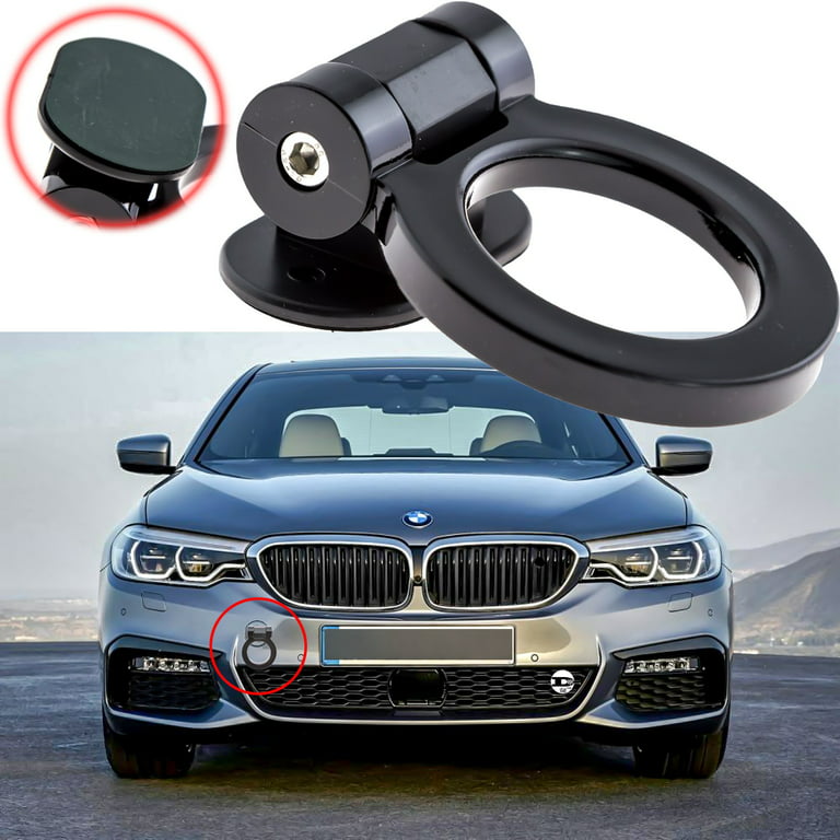 Xotic Tech New JDM Cool Black Track Racing Style Tow Hook Ring Look  Decoration Universal For Car 