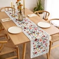 thumbnail image 3 of Watercolor Flowers Table Runner - 48 Inch Long, Kitchen Dining Table Runner Dresser Scarves, Farmhouse Spring Floral Botanical Farmhouse Decor for Coffee Tables Wedding Party Banquet, 3 of 8
