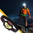 thumbnail image 4 of Xihbxyly Linterna Frontal Led Xpg Cob, Batería Recargable Integrada, 6 Modos de Luz, Control de Brillo Por Inducción, Carga Usb, Material Abs Ligero, Ideal para Senderismo y Acampada Al Aire Libre, T, 4 of 7