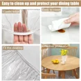 thumbnail image 3 of STONCEL Protège-Table Rond en PVC à Bord Élastique, 40-44 Po de Diamètre, Transparent, Durable et Réutilisable, Nappe Essuyable, 3 of 7