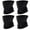 Black x 4, variant on Cooling Balaclavas Neck Gaiter Tube Headwear UV Protection Face Cover Scarf Bandana for Men Women