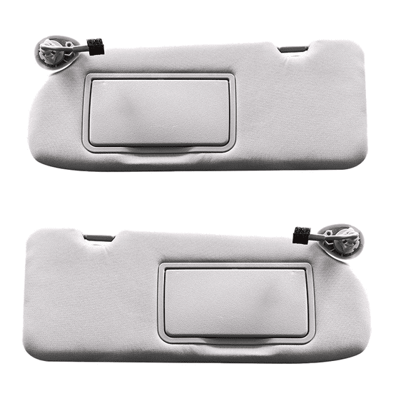 Left Driver And Right Passenger Side Sun Visor For Honda CR-V 2017-2022 With Mirror, Replacement OEM 83280TLAA12ZA-Pairs-grey