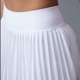 thumbnail image 3 of Women Mini Skirt High Waisted Pleated Short Tennis Cheer Skirt A - Line Tennis Skirt Casual Solid-Color Gym Shorts Workout Running Gym Shorts, 3 of 5